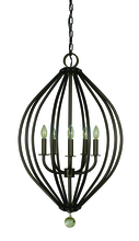 Framburg 4345 MB - 5-Light Mahogany Bronze Chandelier