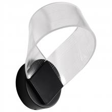 Nuvo 62/2037 - Barnett; 8 Inch LED Wall Sconce; Matte Black; Silk Screened Acrylic Lens