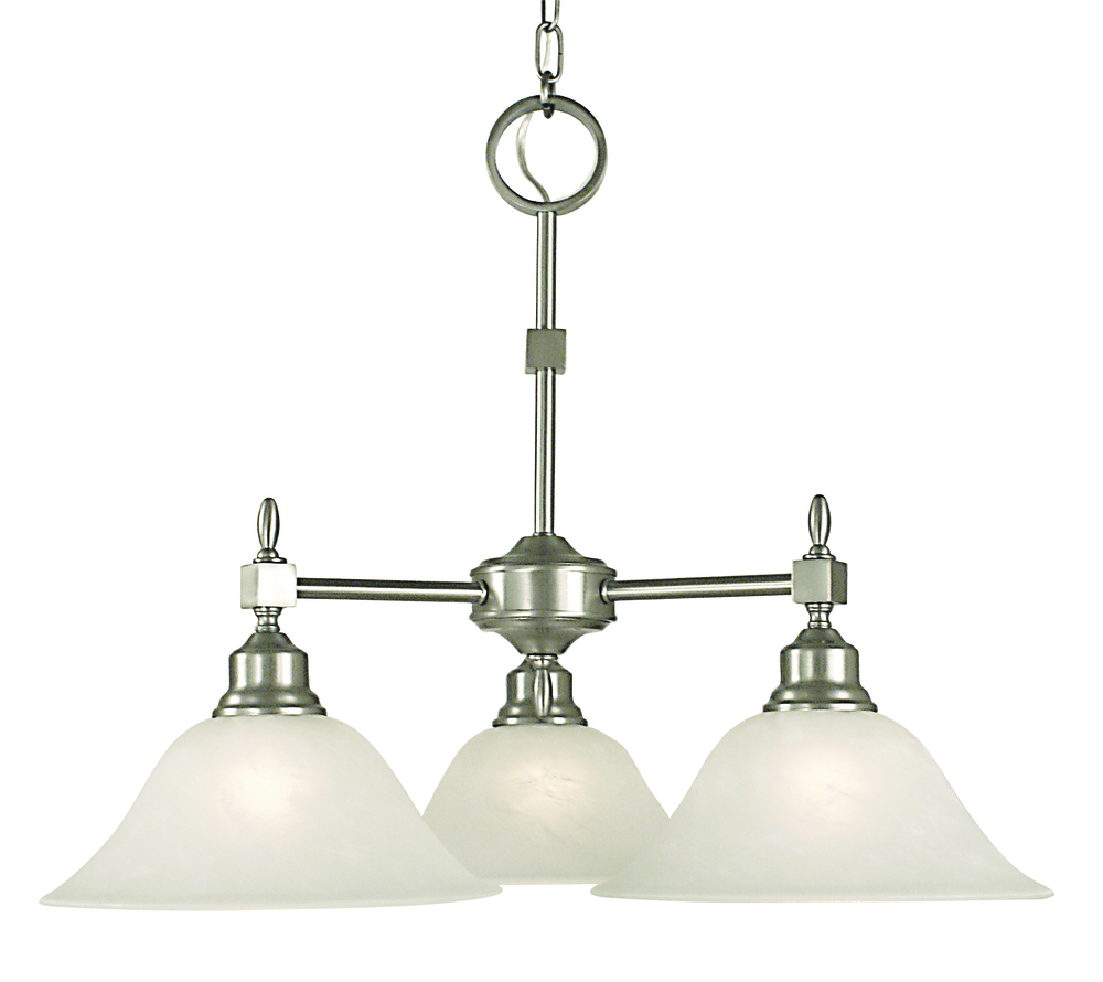 3-Light Siena Bronze Taylor Dinette Chandelier