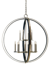 Framburg 4658 SB/SW - 12-Lt Satin Brass/Satin White Constellation Pendant