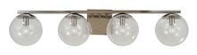 Framburg 4834 PN - 4-Light Polished Nickel Jupiter Bath Sconce