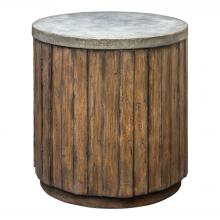 Uttermost 25779 - Uttermost Maxfield Wooden Drum Side Table