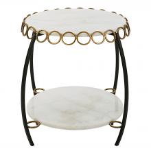 Uttermost 22974 - Uttermost Chainlink White Marble Side Table